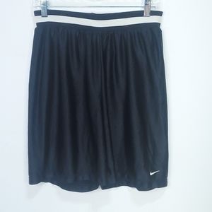 Vintage Youth Boys Nike Logo Basketball Shorts Black Made In USA Men Small